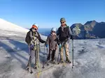 Uitzicht hoogste punt 3500 meter tijdens de gletsjer hike