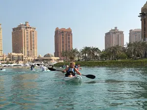 Kajakken bij The Pearl