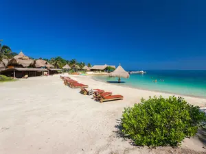 Eén van de mooie stranden in Colombia