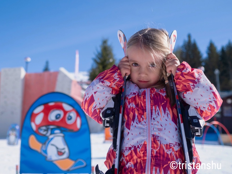 Klaar voor een wintersport met papa en mama in het Franse gebied Paradiski