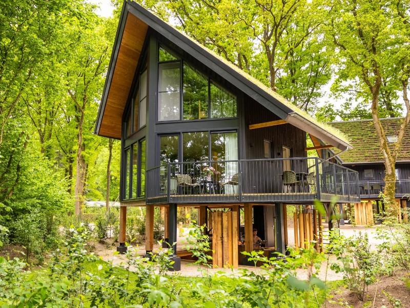 een van de villa's