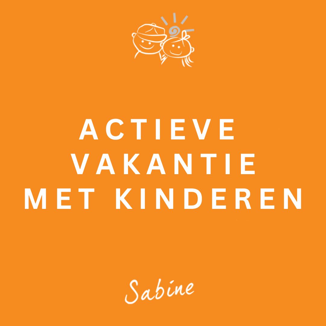 Instagram blokje actieve vakantie met kinderen