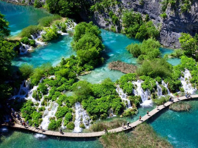 Camping Plitvice, nabij de magische watervallen van Plitvice.