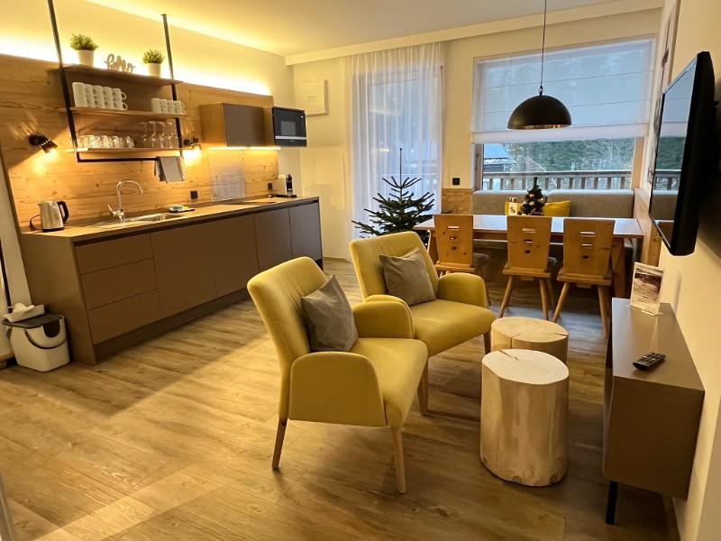 Alprima Aparthotel woonkamer