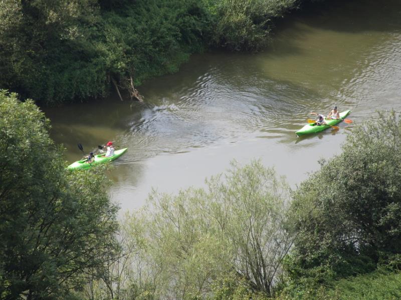 Kanoën op de Altmühl rivier