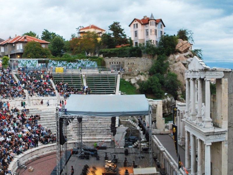Er zijn ook optredens in het Amfitheater van Plovdiv