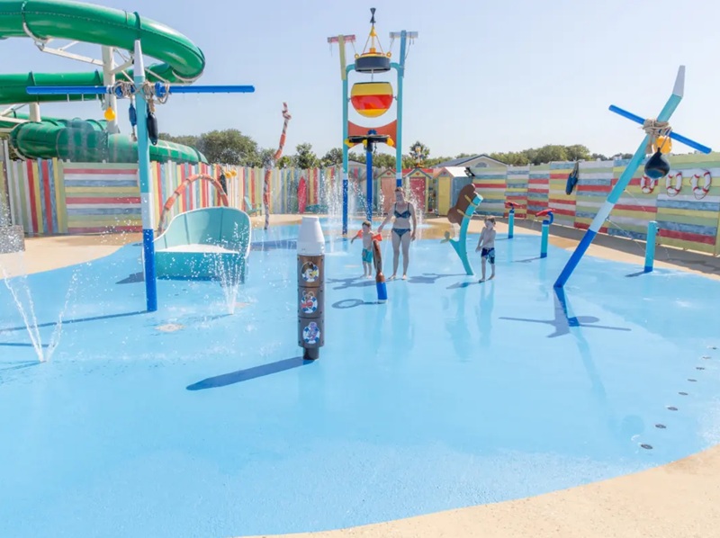 Spraypark op Camping Julianahoeve