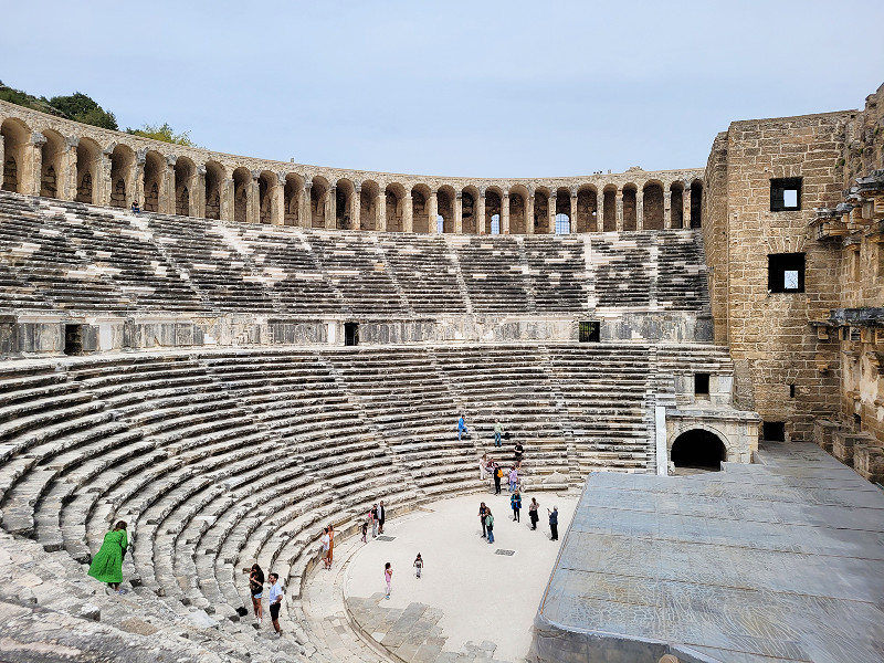 Aspendos, een groot Romeins theater