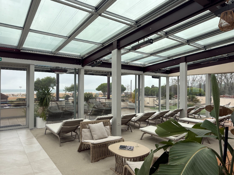 Perfect voor slecht weer: een overdekt strand