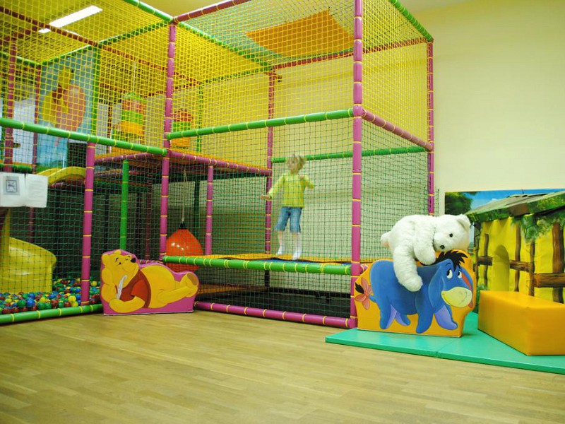 De speelkamer voor de kleintjes van Sporthotel Cristall in het Tirolse Fulpmes
