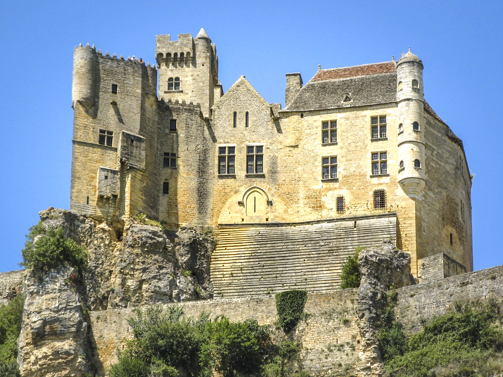 Chateau Beynac, een middeleeuws kasteel wat vaak gebruikt wordt als filmlocatie zoals in de film The Story of Joan of Arc