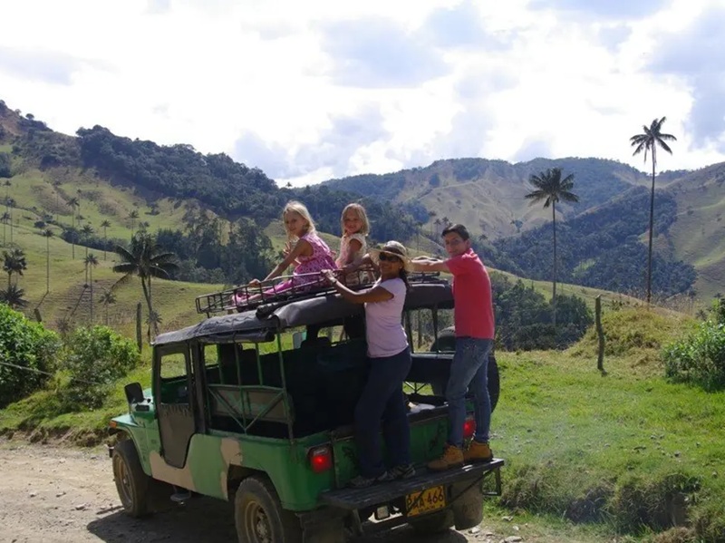 Met een jeep door de Cocora Vallei