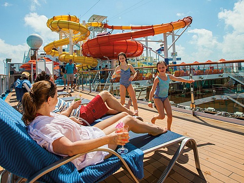 waterpret tijdens het cruisen