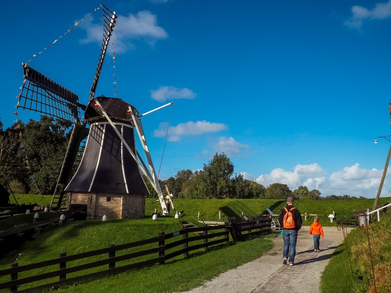 De molen van het zuiderzeemuseum