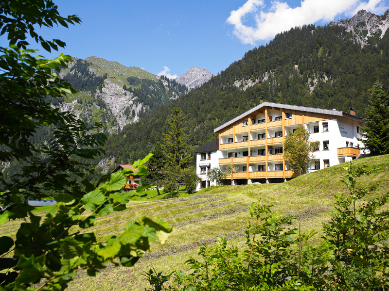 Het drie-sterrenhotel Sonnblick in Vorarlberg, Oostenrijk