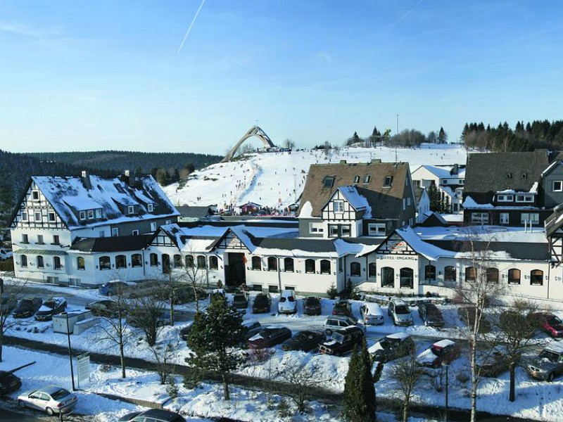 Hotel der Brabander in de sneeuw