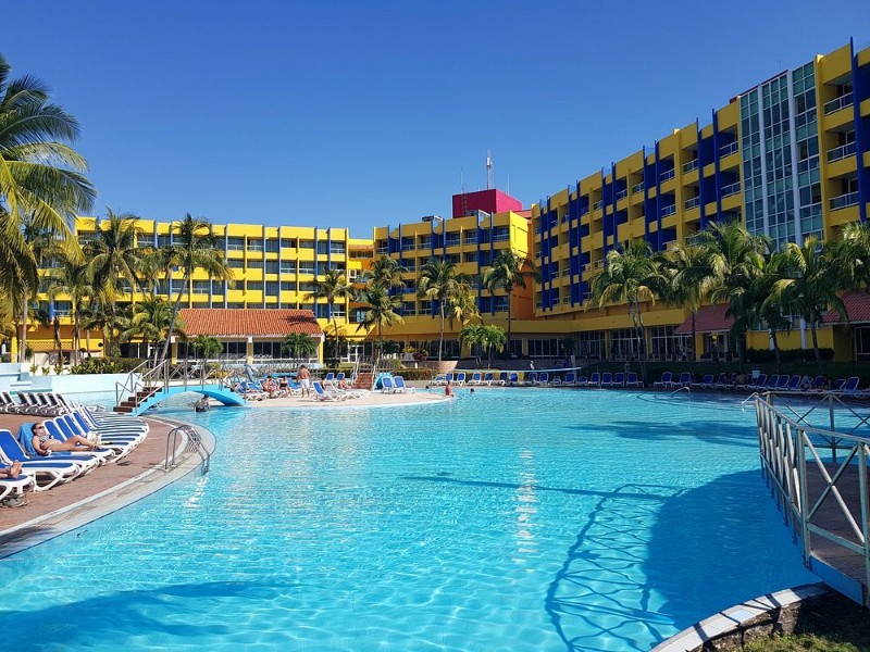 een van de hotels bij deze reis, Cuba