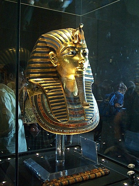 Het beroemde dodenmasker van pharao Toetanchamon