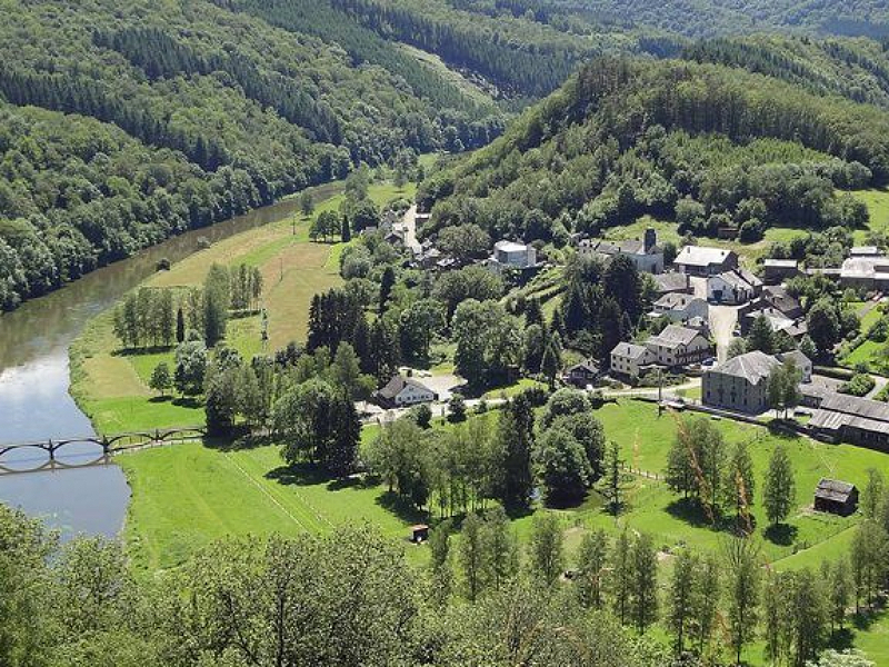 Het prachtige landschap van Domaine Moulin