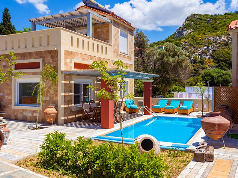 Een luxe vila van Kymothoe Villa's op Samos.
