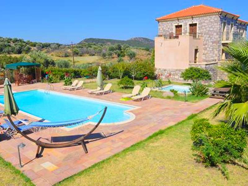 Een luxe vila van Kymothoe Villa's op Samos.
