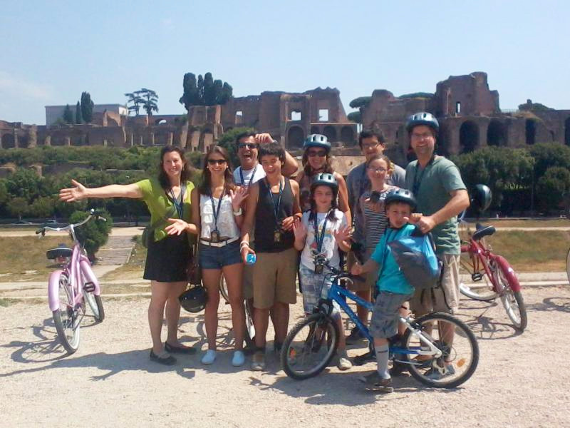Op de fiets Rome verkennen met de kids