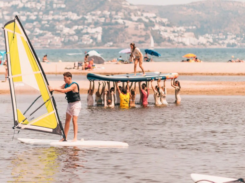 Een activiteit op het strand