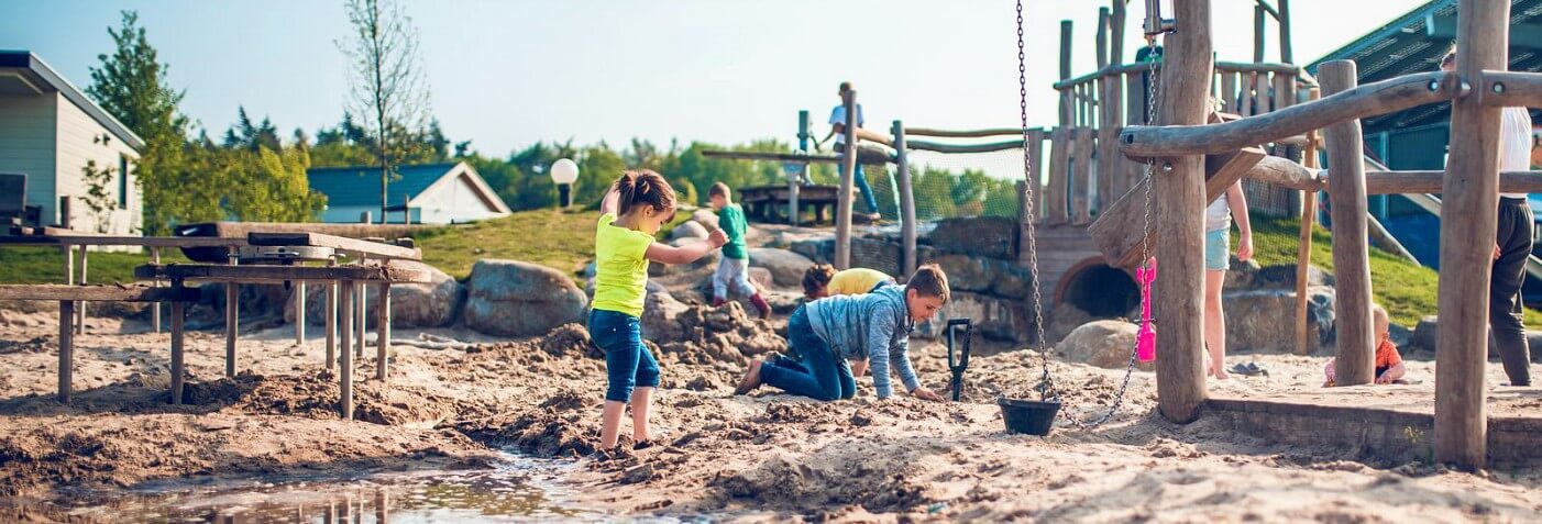 Lekker spelen bij de waterspeelplaats
