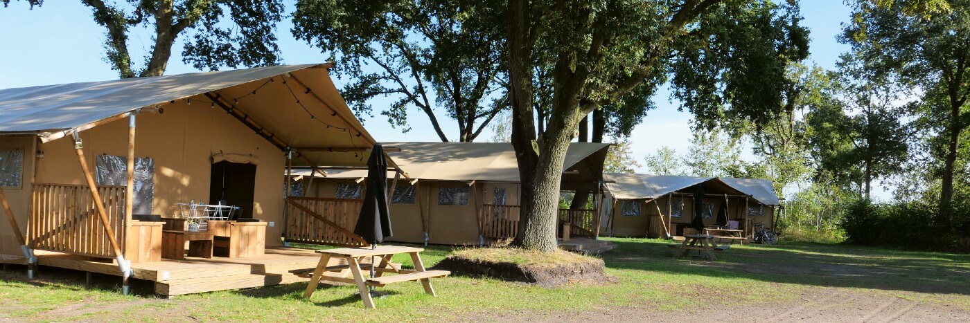 Luxe lodgetenten bij de Belten