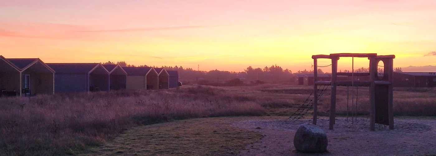 Zonsopkomst bij Lalandia Sondervig