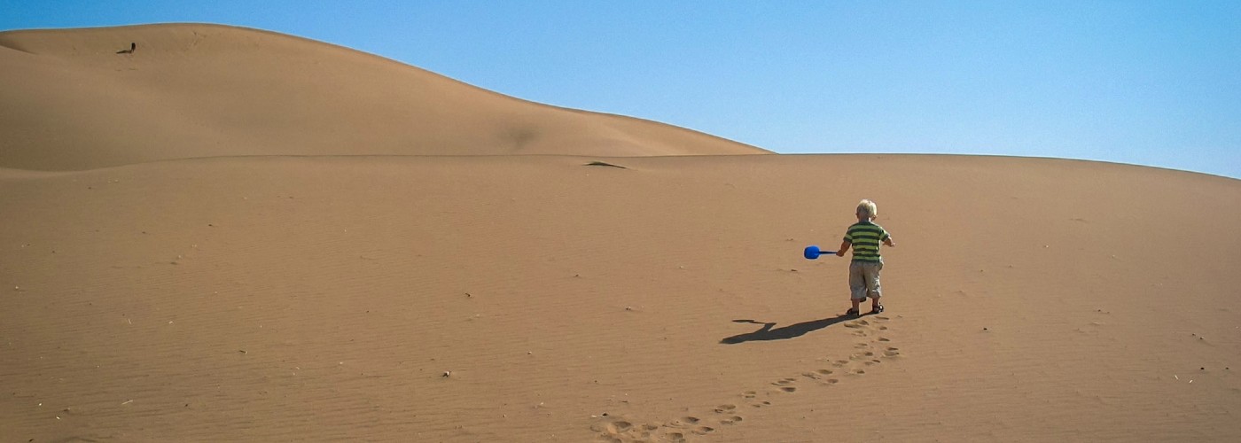 Kleine Tycho gaat zand scheppen in de Sahara