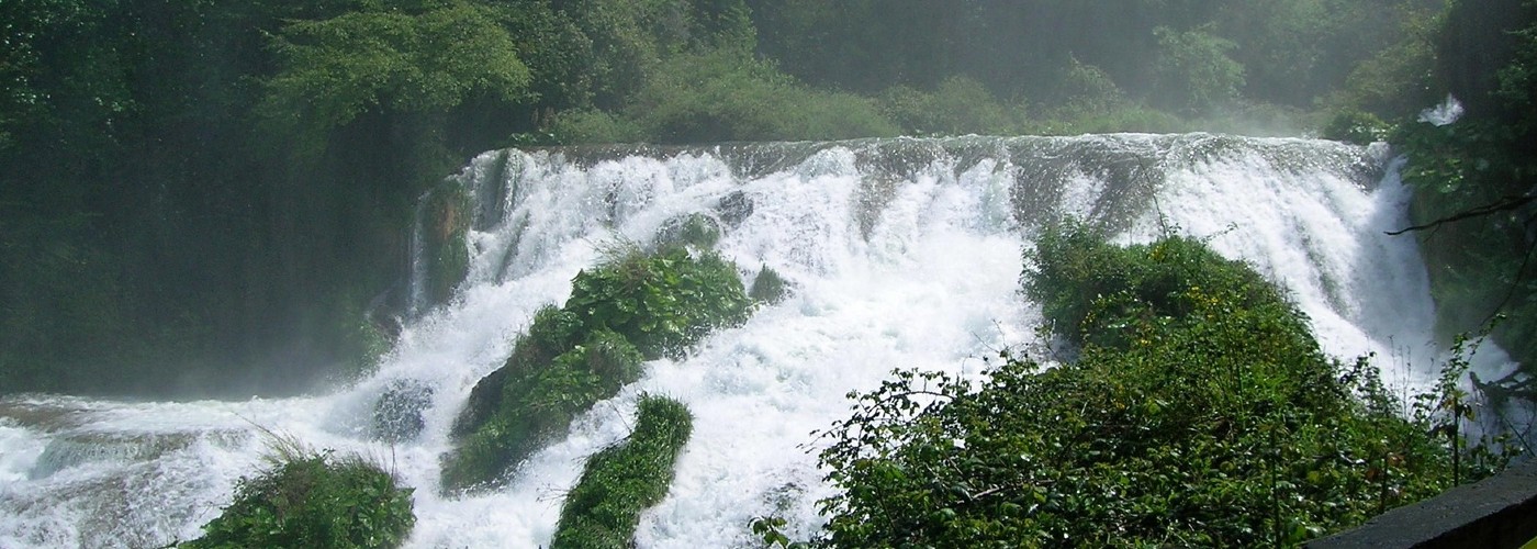 Watervallen van Marmore in Umbrië