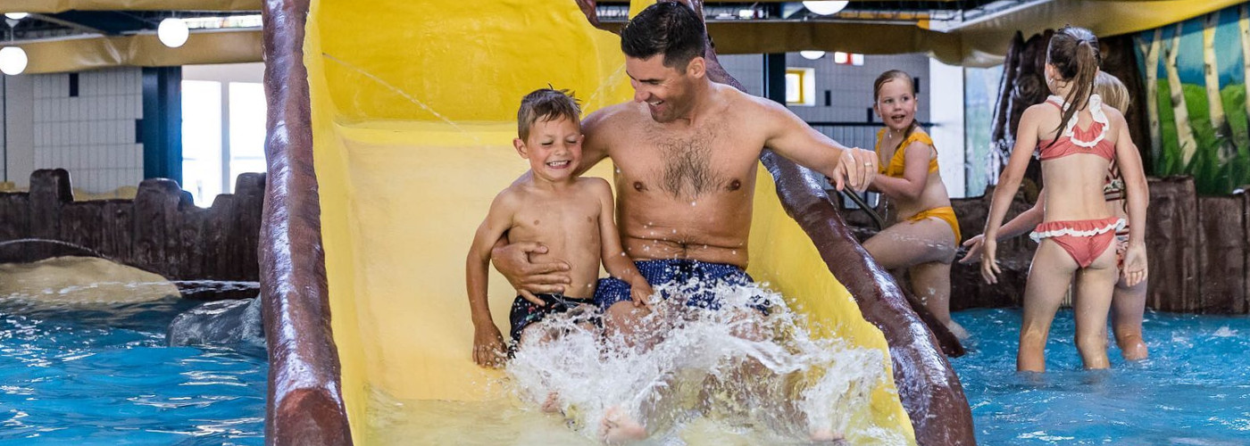 Waterpret in het binnenbad van de Zandstuve