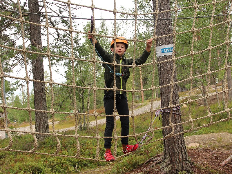 Klimmen in het klimpark