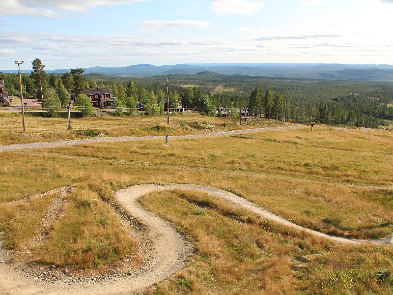 Mountainbike parcours bij Idre Fjäll