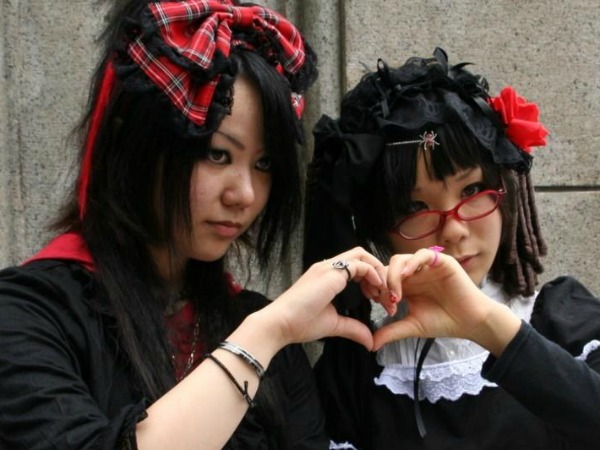 Japanse meisjes in Tokyo