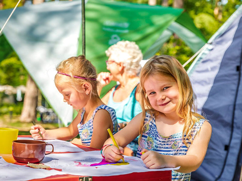 Tekenen bij vakantiedorp De Jutberg