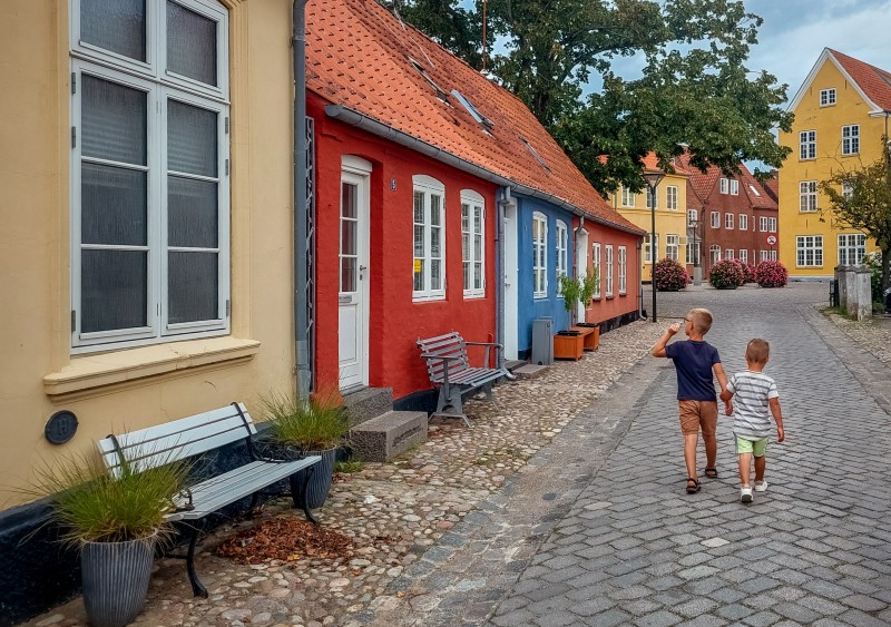 Kleurrijke straatjes in Tønder
