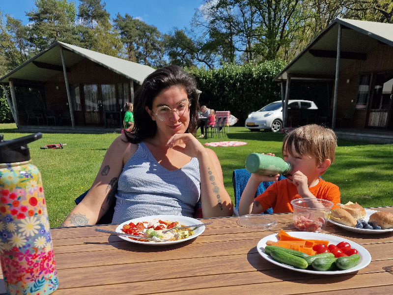 Gezonde lunch eten bij de accommodatie bij Krieghuusbelten