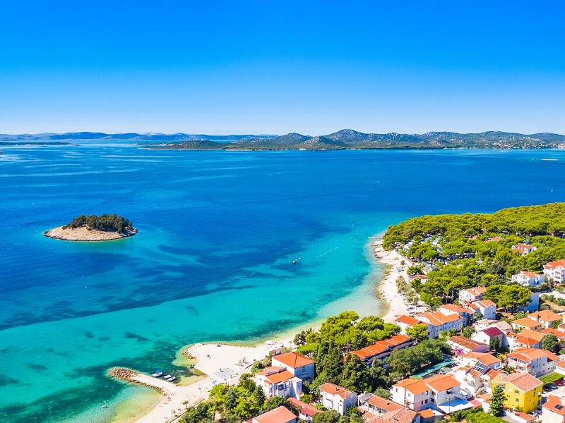 De kust van Dalmatië