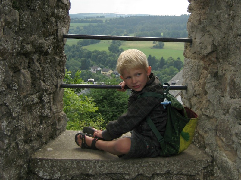 Tycho in de ruïne van Kronenburg