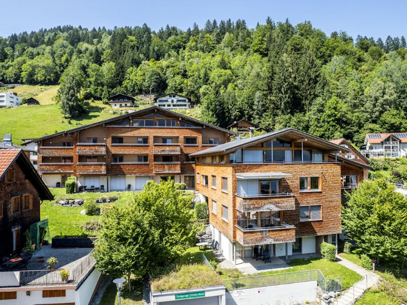 Het kindvriendelijke maar eenvoudige appartementencomplex Landal Chalt Matin in Vorarberg, Oostenrijk