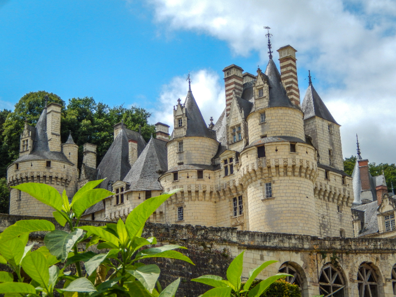 Het mooie chateau d' Ussé in de Loire streek in Frankrijk