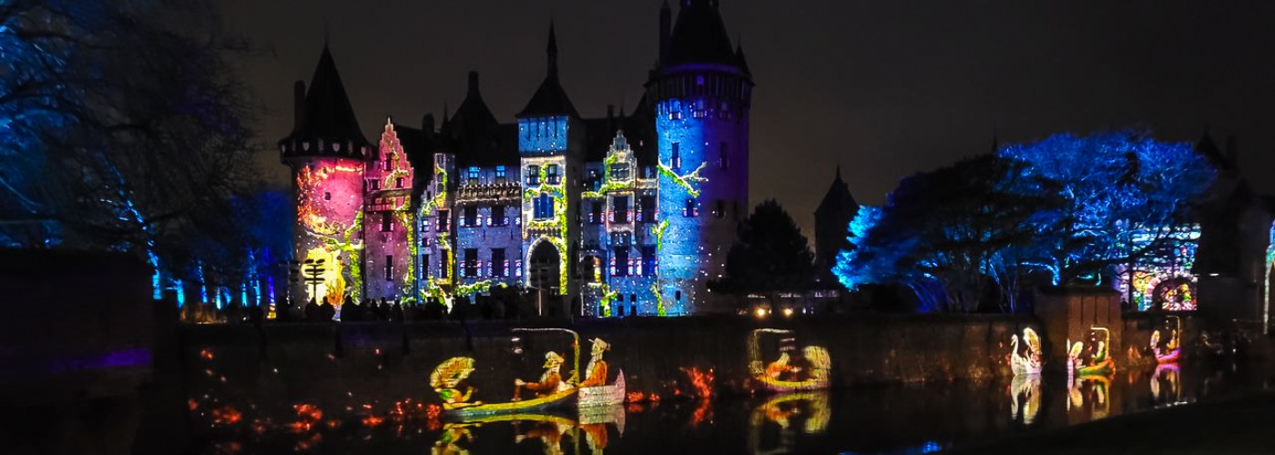 De Lumineuze Nachten in kasteel de Haar in Utrecht.