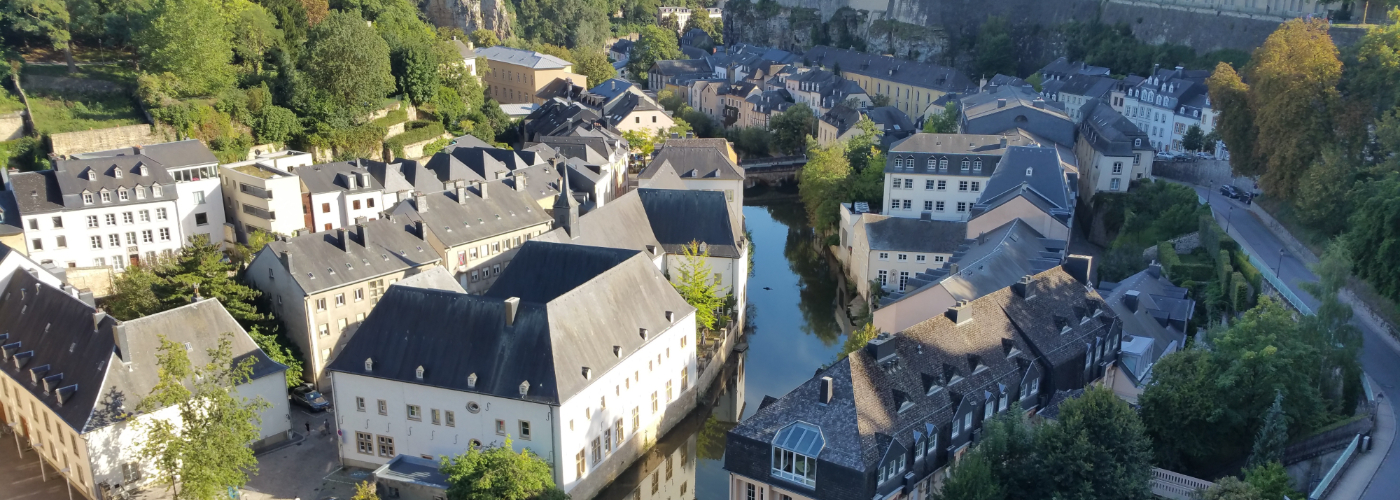 Uitzicht over de stad Luxemburg