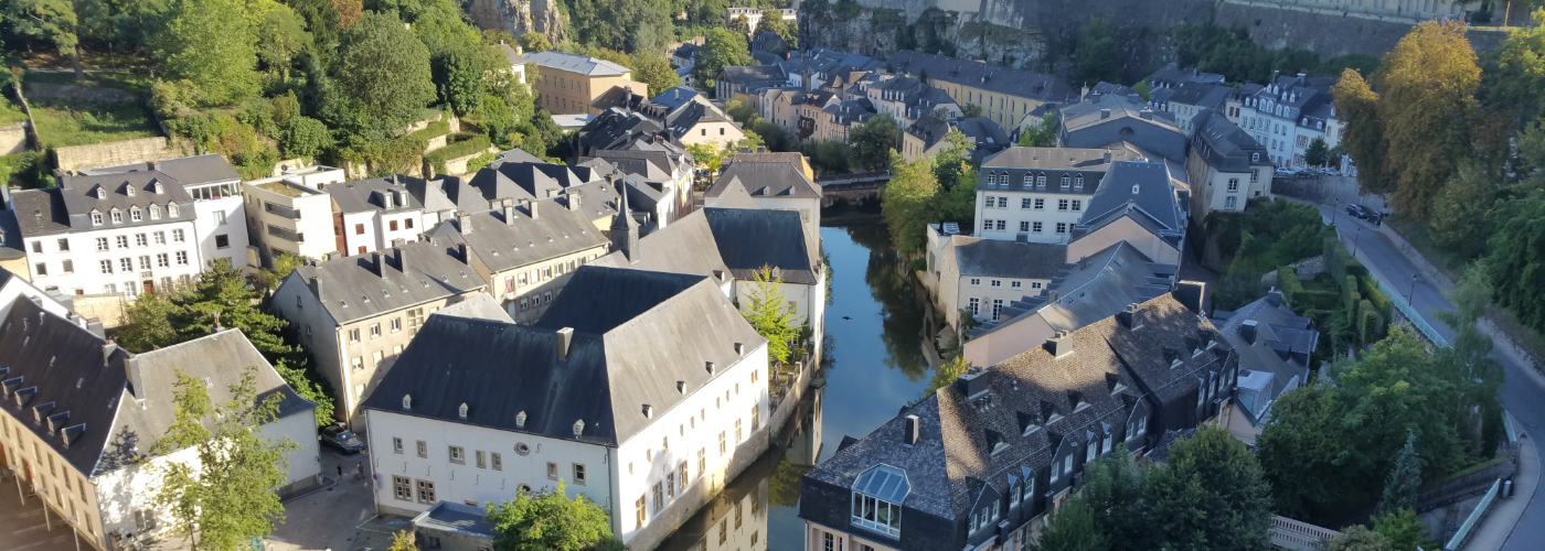 Uitzicht over de stad Luxemburg