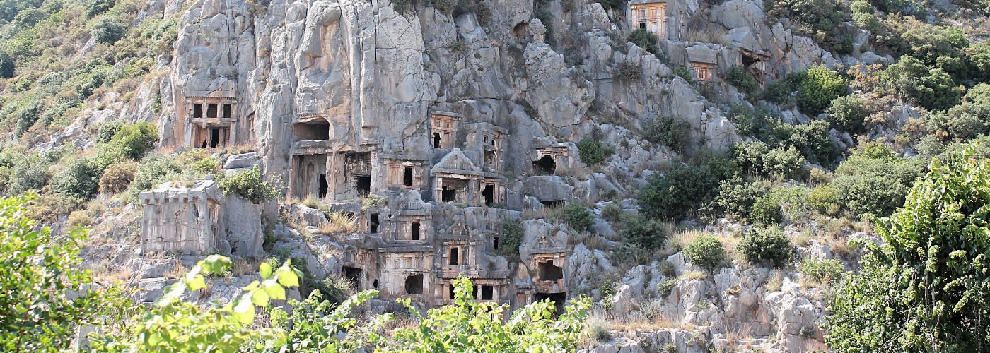 Prachtige oude ruines van Mauro aan de Lycische kust van Turkije
