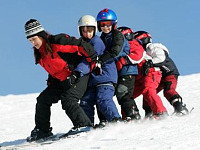 Kids op de lopende band bij de skiles