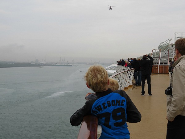 Aankomst met de Oasis of the Seas in Southampton