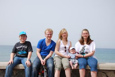 Samen met mijn broers en zussen.